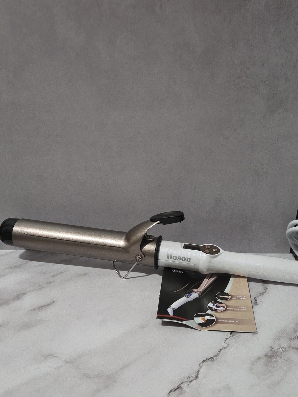 Hoson 1 1/2 Inch Curling Iron Large Barrel, 1.5 Long Barrel